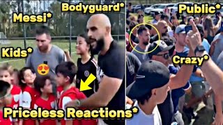 Kids & Public Priceless Reactions to Messi & Antonela in Florida !!😍🤯