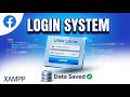 Create Facebook Login Form |HTML and PHP |using database Xammp