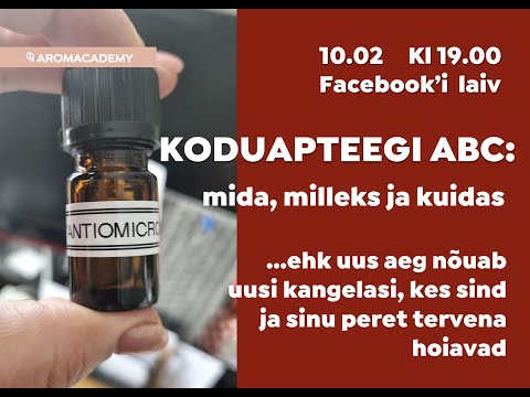 KODUAPTEEGI ABC: mida, milleks ja kuidas kasutada!