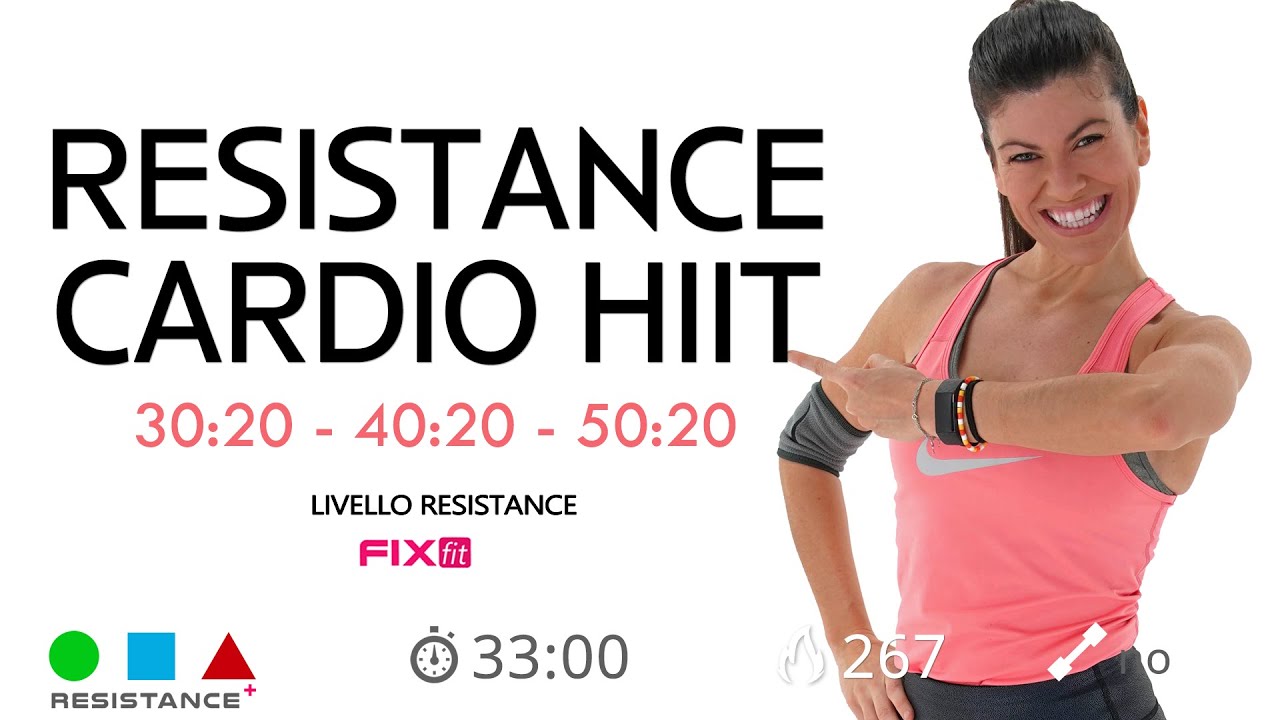 Cardio HIIT Resistance! Cardio Ad Alta Intensità Brucia Grassi + Tonificazione