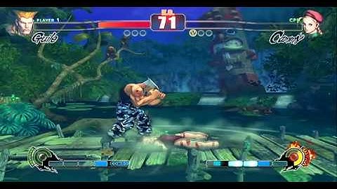 SFIV - Guile (ME) vs Cammy (CPU @ Hardest Difficulty) - 5 Rounds - Video 6 - [HQ Available]