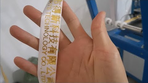 Hot Stamping narrow tape/webbing/ribbon emboss machine