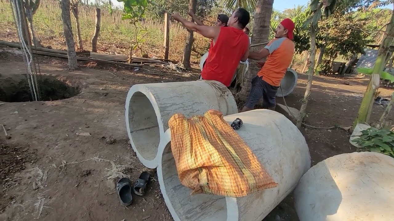 🚨POSO #2 se contrato ayuda para comenzar a bajar los primeros tubos 