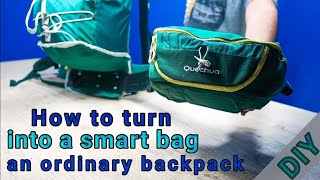 How to turn an ordinary backpack into a smart bag/كيف تحول حقيبة ظهر عادية الى حقيبة ذكية (Quechua) by Mr b z q 1,862 views 2 years ago 11 minutes, 7 seconds