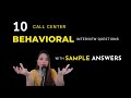 Call Center Behavioral Interview Questions & Answers 🤝