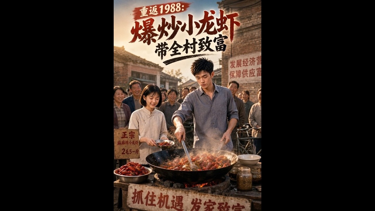 💥【全集】正片搶先看 |《重返1988：爆炒小龍蝦帶全村致富》#AA短劇批發 #AI #真人AI短劇 #都市 #drama #短劇 #短劇全集 #逆襲 #情感