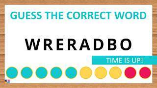 Guess the Correct Word! Unscramble in Record Time! 8 Letters | Agent Quiz screenshot 3