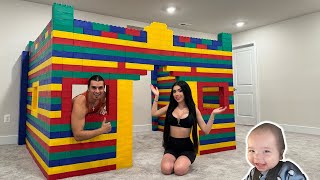 We Built Our Son A LIFE SIZE Lego House!