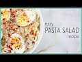 how to make a pasta salad with just a few ingredients. recipe below