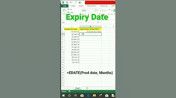 How to calculate expiry date in Excel