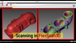 Scanning in FlexScan3D _ Сканирование в FlexScan3D _ FlexScan3D में स्कैनिंग _ 在 FlexScan3D 中扫描