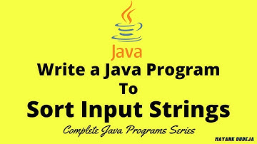 Java Program to Sort String Alphabetically | String Sorting | Sort n Number of Input Strings