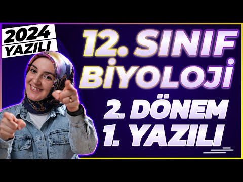 12.Sınıf Biyoloji 2.Dönem 1.Yazılı 2024 #yazılı #biyoloji