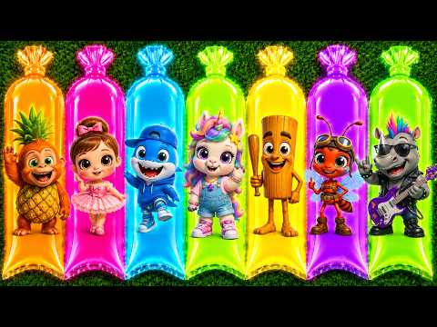 MENEMUKAN: ORANGUTINI ANANASINI, MINI TRALALERO TRALALA, HALLIE, TUNTUNG SAHUR MINI & ROCKY! 🍍🌈✨