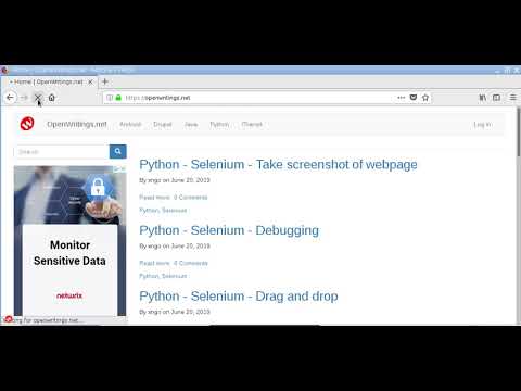 Get the XPath using Inspect tool from Chrome or Firefox
