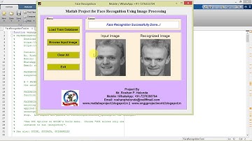 Face Recognition using matlab Code
