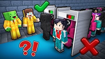 jj and Mikey became VIP and use XRAY in Squid Game 3 in minecraft- JJ and Mikey in Minecraft Maizen!