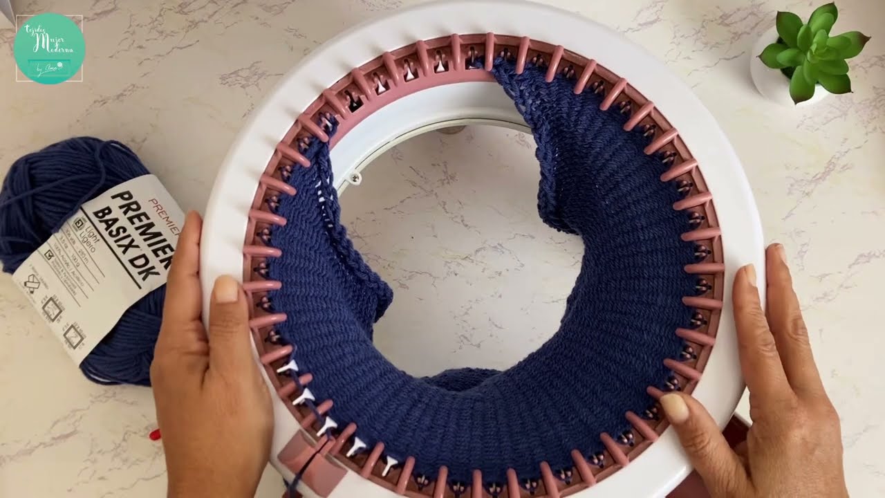 Me Teji un GORRO BASICO en 15 Minutos / Sentro #tutorial #knittingmachine 