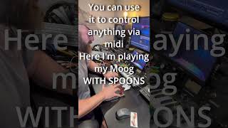 Watch Alfonso Muchacho playing music using fruits, cutlery and Playtron midi controller #playtronica