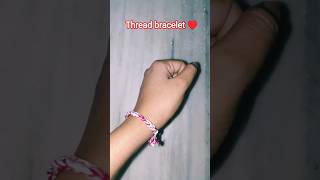 Easy Step Thread bracelet ♥️ #diy #diybracelets #diyshorts #diyshort #diyvideo #crochet #diycrafts