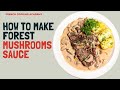 how to make a perfect cepes mushroom sauce for steak | French cooking Academy