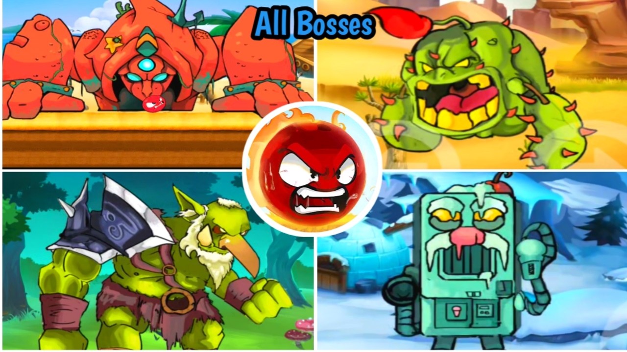 Grumble bouncy adventure All Bosses | Red ball new game | Pro Gamer