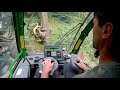 John Deere 1470E in cab