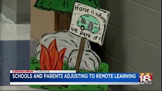 Schools and parents adjusting to 100% remote learning