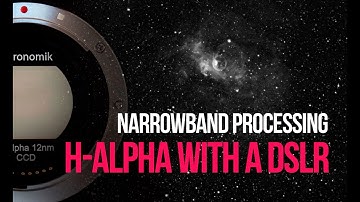 DSLR Astrophotography Tutorial - Processing Narrowband H-Alpha (Ha)