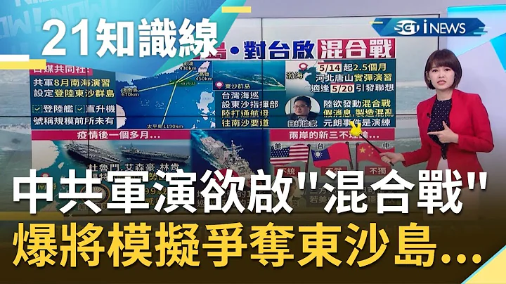 共軍登東沙群島演練欲啟"混合戰"? 中共南海動作頻繁對台虎視眈眈! 日本共同社更指出共軍將於8月大規模軍演...｜主播 廖婕妤｜【知識小學堂】20200512｜三立iNEWS - 天天要聞