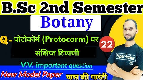 22. Short note on Protocorm, Bsc 2nd semester Botany, #bsc