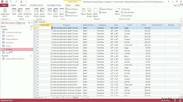 Access Tutorial - Creating queries with the Simple Query Wizard