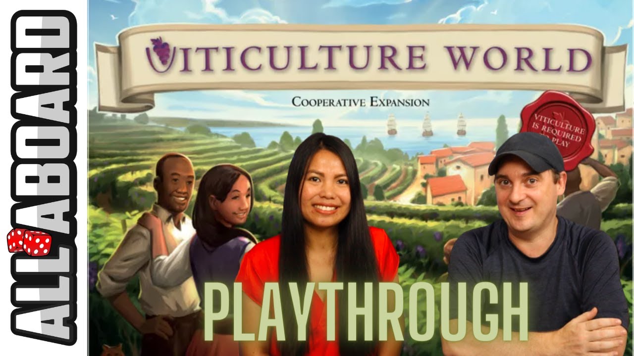 VITICULTURE WORLD EXPANSION | Board Game | 2-Player Runthrough | How to Play and Full Playthrough