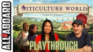 VITICULTURE WORLD EXPANSION | Board Game | 2-Player Runthrough | How to Play and Full Playthrough
