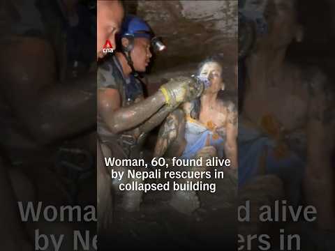 Woman, 60, found alive by Nepali rescuers in collapsed building