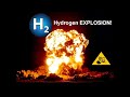 تفاعل انفجاري لخليط الهيدروجين مع الأكسجين Explosive Reaction Of A Mixture Of Hydrogen And Oxygen 