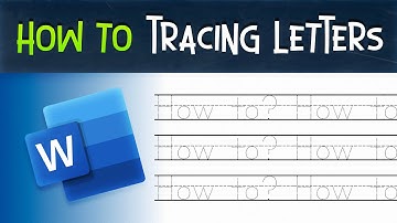 How To Make Tracing Letters In Microsoft Word 2024
