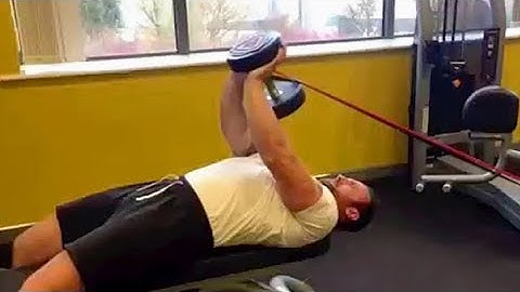 Band-Resisted Dumbbell Pullovers