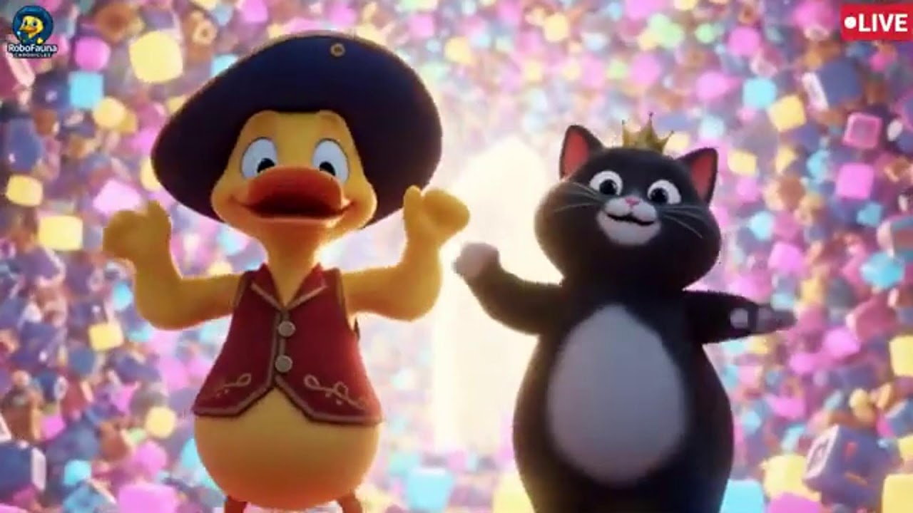 🔴 AO VIVO | Golden Duck e Chubby Cat em 3D | Aventura Mágica • Céus de Tempesta