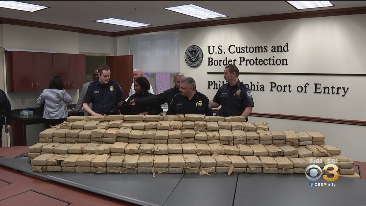 Nearly 2,000 Pounds Of Cocaine Seized At Philadelphia Port - YouTube