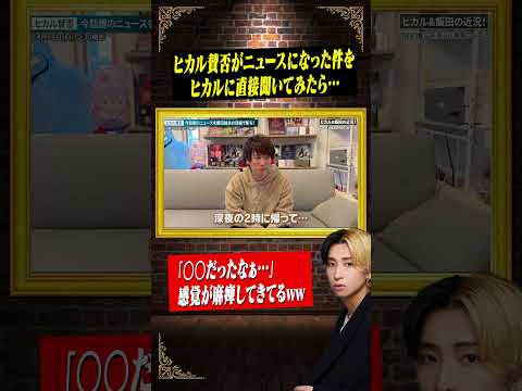ヒカルにヒカル賛否がネットニュースになっていた件を聞いてみたら…感覚がもう麻痺してたwww【ヒカル賛否】
