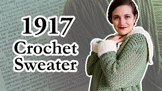 Using an Antique Crochet Pattern | The Perfect History Bounding Sweater