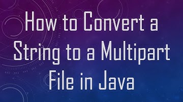 How to Convert a String to a Multipart File in Java