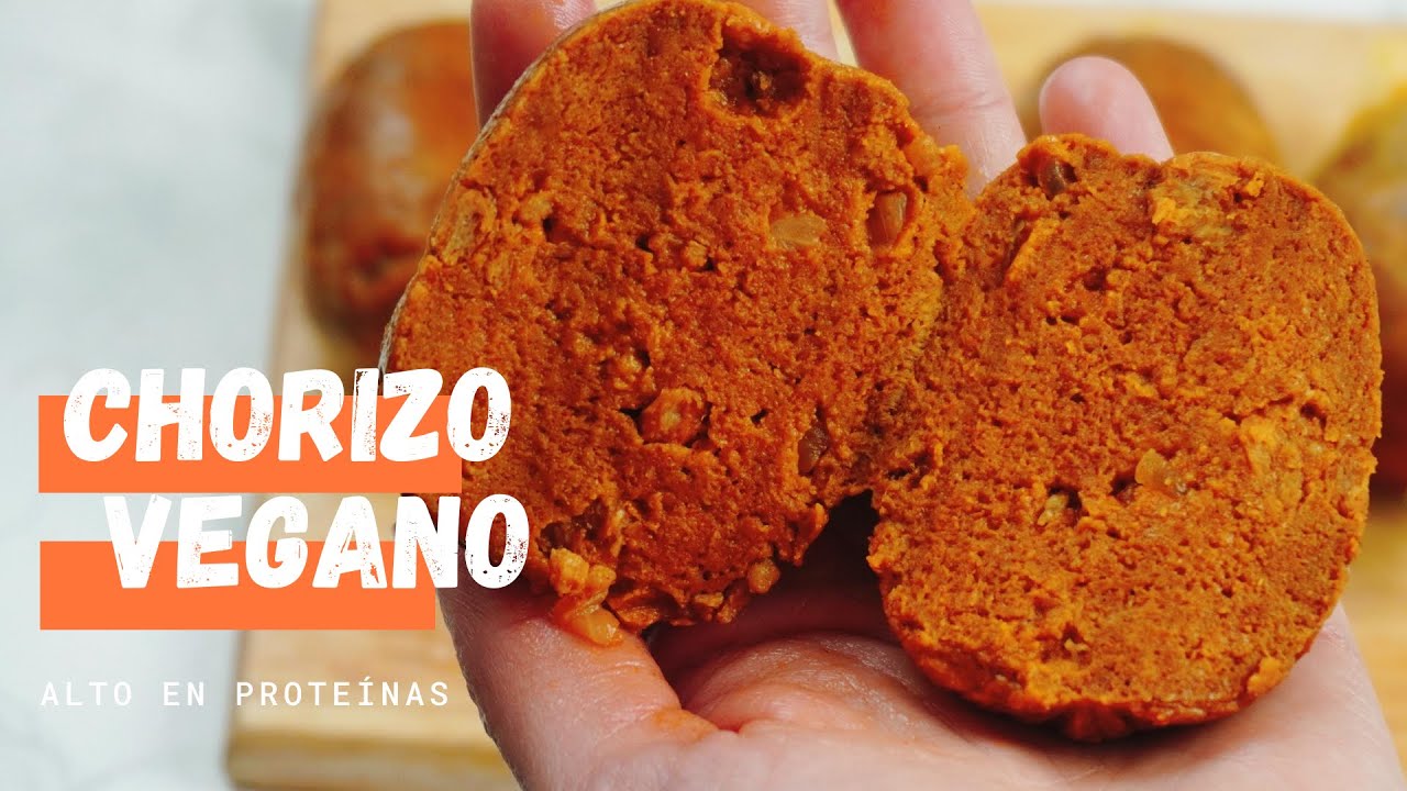CHORIZO VEGANO 🌱 RICO y con MUCHA PROTEÍNA 💪