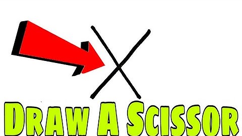 How To Draw A Scissor From Letter X Easy Step by step.कैंची का चित्र कैसे बनाए।