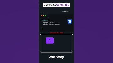 Mastering CSS: 3 Simple Tricks to Perfectly Center Your Div! #shorts #frontend #html5