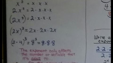 Algebra I #1.3b, Evaluate expressions that contain Exponents