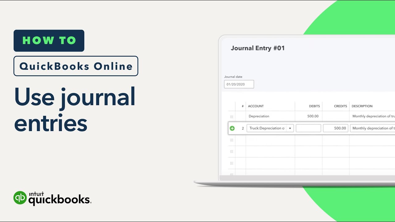 how to make a journal entry in quickbooks 2020