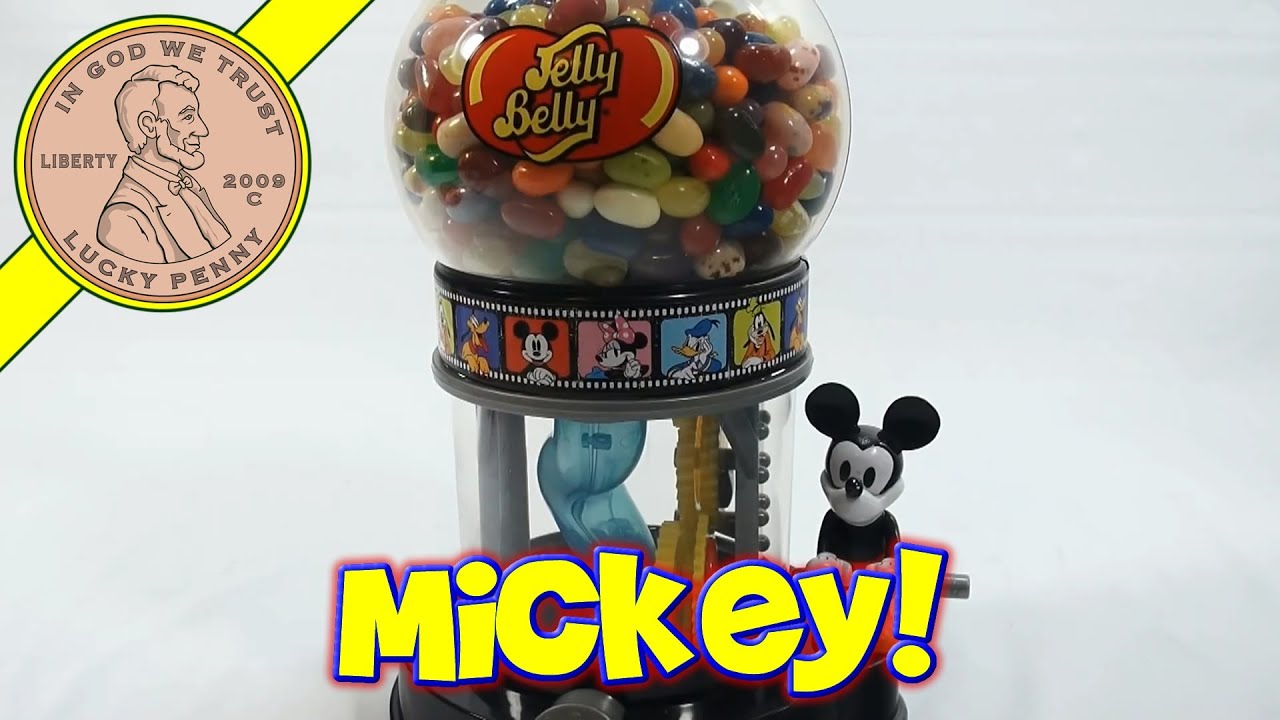 Disney Mickey Mouse Jelly Belly Gourmet Candy Dispenser YouTube