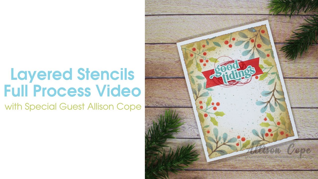 Layered Stencils Full Process Video Pink Fresh Studios YouTube